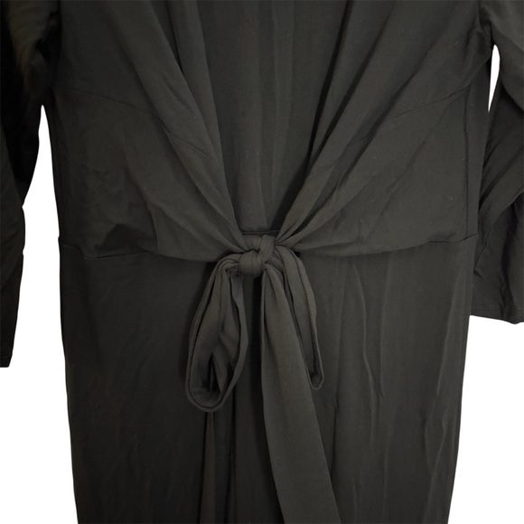 Garnet Hill Women’s 3/4 Sleeve Tencel Stretch Jersey Maxi Tie Dress Size Medium - Picture 9 of 10